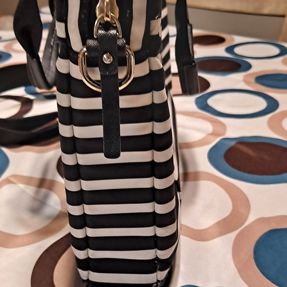 Kate Spade Classic  Nylon Stripe Laptop Commuter Bag 13" - Picture 3 of 12